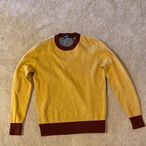 Propaganda Agency mustard sweatshirt with cool design on the back
